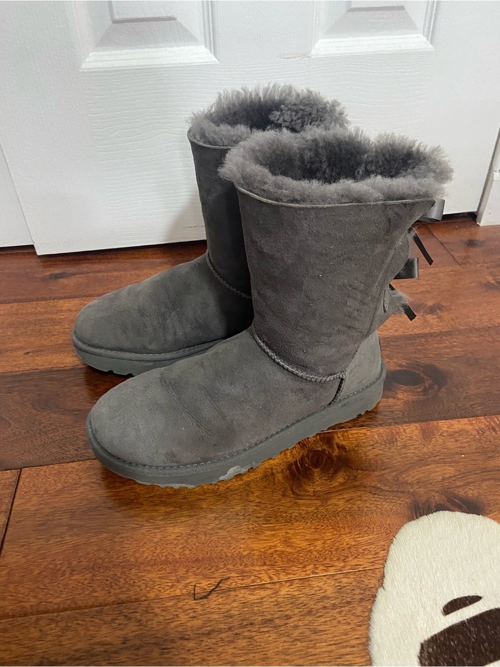 Ugg Bailey bow gray Ugg boots 7